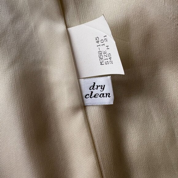 Miss Pendleton 100% Virgin Wool Suit Vintage Academia Skirt Blazer Set 10 Ivory - Picture 6 of 16